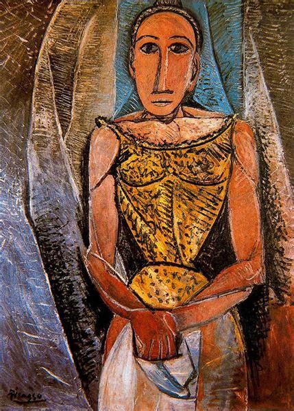 Woman With Yellow Shirt Pablo Picasso Wikiart Org Portraits