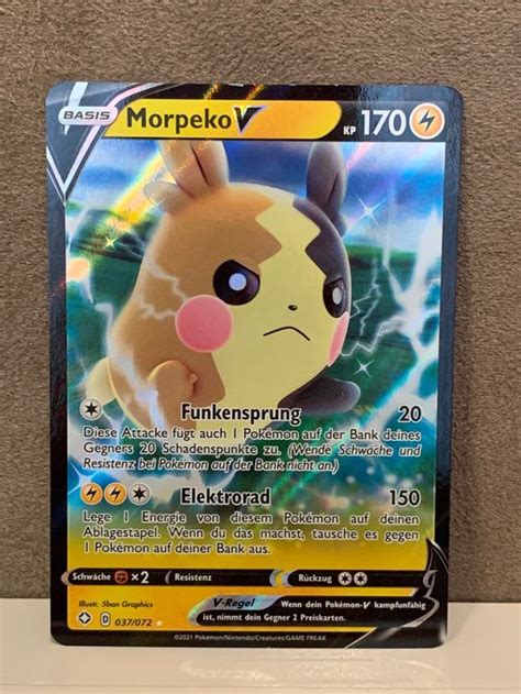 037 072 Morpeko V DE Pokemon Glänzendes Schicksal Kaufen auf Ricardo