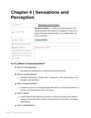 Chapter 4 Sensations And Perception Pdf Chapter 4 Sensations And