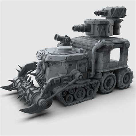 D Printable Doomcrusher Ork Battlewagon Party Wagon By Olivier Mcclish