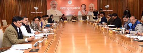 Photographs Bjp Cec Meeting At Bjp Hq 6a Deendayal Upadhyay Marg