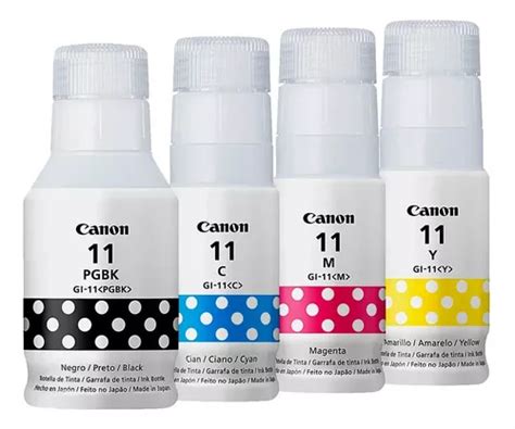 Kit 4 Refil Original Tinta Canon Gi 11 Gi11 G2160 G3160 Frete grátis