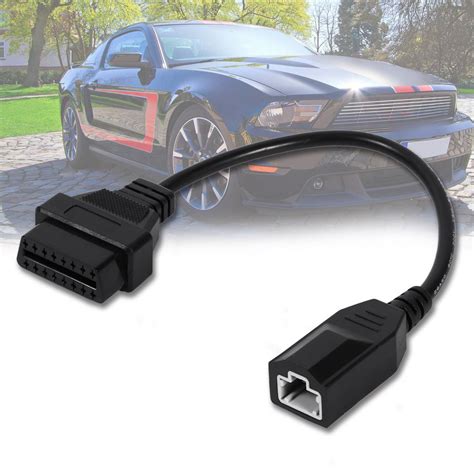 2Pack 12 Pin OBD1 To 16 Pin OBD2 Car Diagnostic Adapter Connector