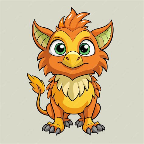 Premium Vector Cute Griffin Character Vector Cartoon