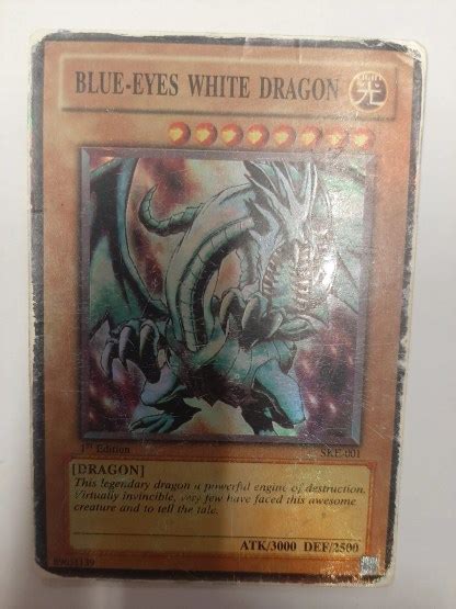 Carta Yu Gi Oh Drago Bianco Occhi Blu Super Rare 001 Starter