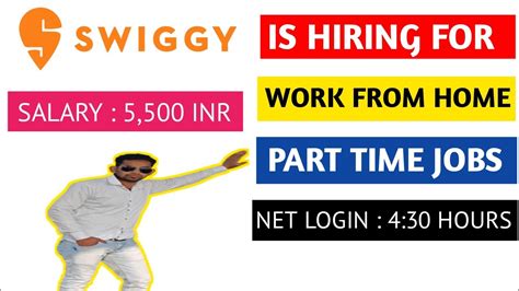 Work From Home Urgently Hiring In Swiggy Process Part Time Jobs