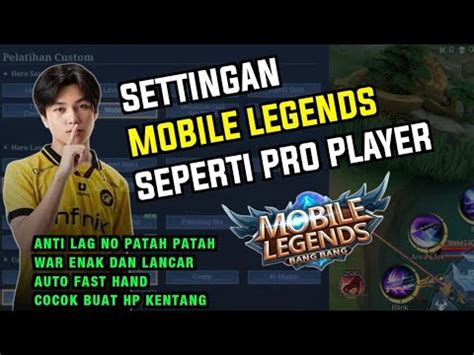 Cara Setting Pengaturan Mobile Legends Terbaru Update Season