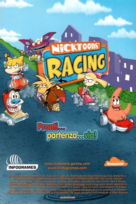 Nicktoons Racing Cover Or Packaging Material Mobygames