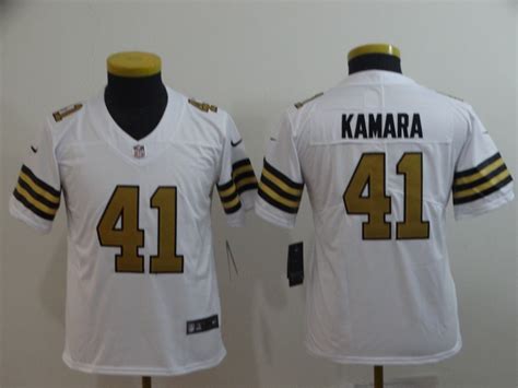 Nike Saints 41 Alvin Kamara White Youth Color Rush Limited Jersey