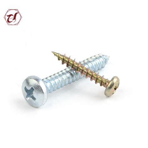 Cross Recessed Full Thread DIN7981 Self Tapping Screws China Pan Head