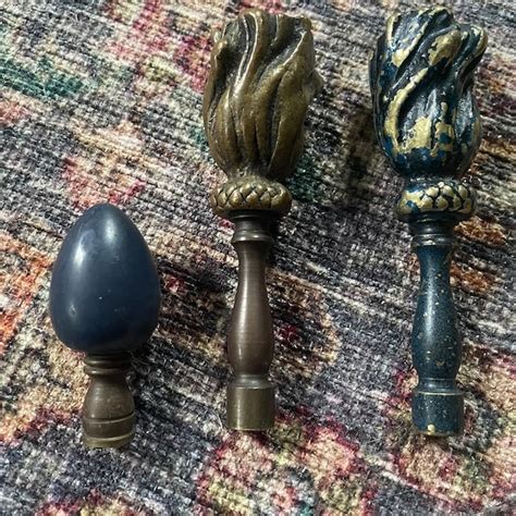 Brass Finials Antique Etsy