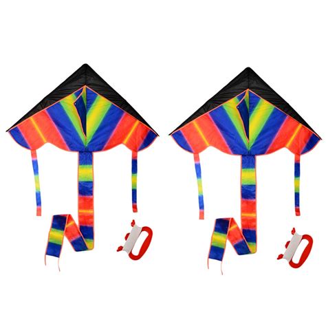 2-Pieces Outdoor Flying Kite Sky Dancer Toy Polyester Fiberglass ...