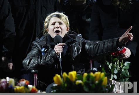 Photo Ukrainian Opposition Leader Yulia Tymoshenko Addresses