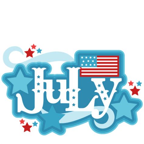 July Calendar Clipart - Printable Calendar 2023