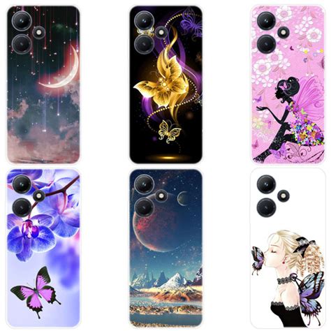 Infinix Hot 30 Case Lembut Tpu Infinix Hot 30i Casing Silikon Kartun Kembali Penutup Telepon