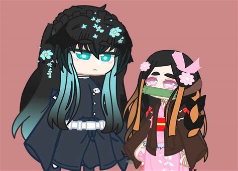 Nezuko And Muichirou Gacha Club Art