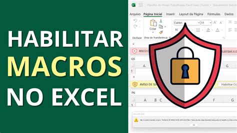 COMO HABILITAR MACROS NO EXCEL Passo A Passo YouTube