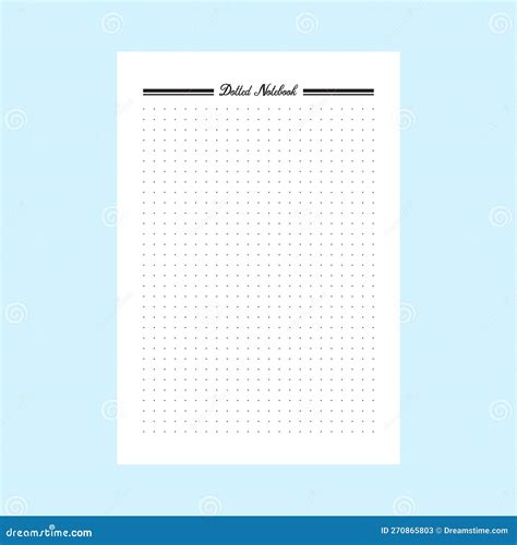 Dotted Notebook KDP Interior Template. Dotted Scrapbook for Sketch and ...