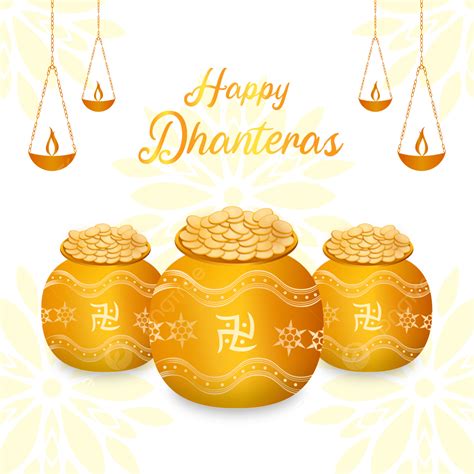 Happy Dhanteras Festival Illustration Happy Dhanteras Diwali