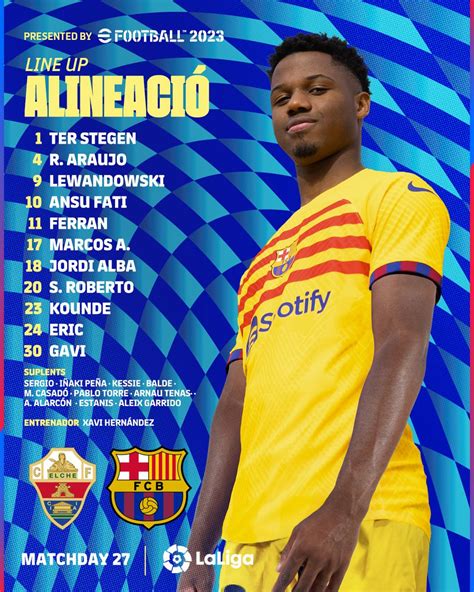 Mancuer On Twitter El 11 Titular Del Barça Para Hoy