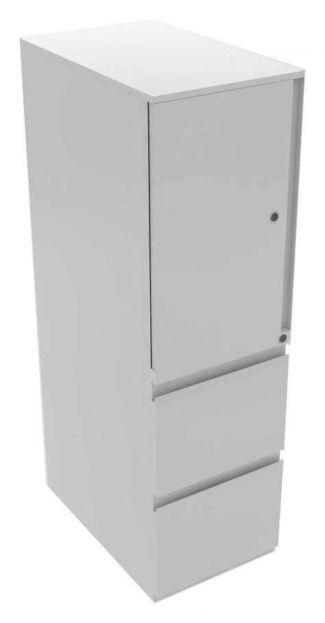 White Office Storage Cabinet with Drawers by Gen2