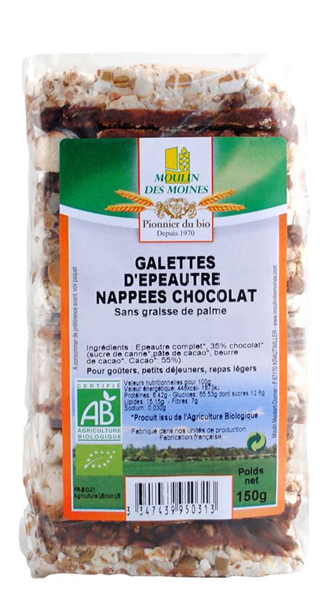 Galettes d épeautre chocolat 150g bio Boutique Naturline