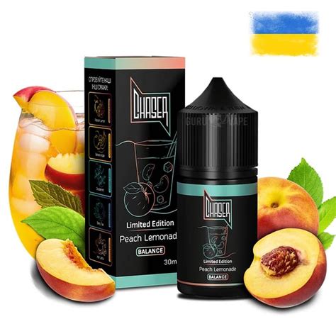 Chaser Black Salt 50 мг 30 мл Peach Lemonade купить в Guru Vape