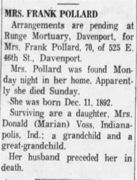 Lillian Isabella Lundburg Pollard Find A Grave Memorial