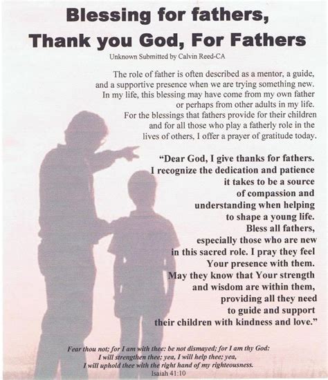 Fathers Day Prayer Fathers Day Prayer Prayer For Fathers Father