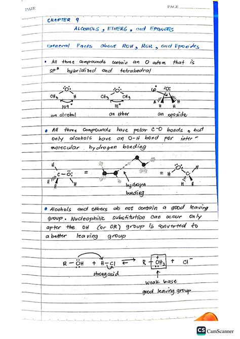 SOLUTION Chap9 Alcohols Ethers And Epoxides Studypool