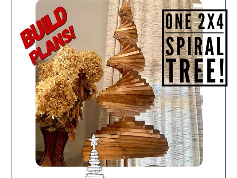 One 2x4 Spiral Tree Spiral Christmas Tree Wooden Spiral Christmas Tree Plans Diy Spiral