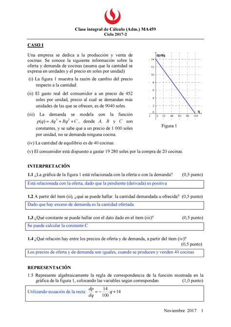 EXÁMENES FINALES DE 2017 1 CLÁSICAS PREGUNTAS TIPO Clase integral