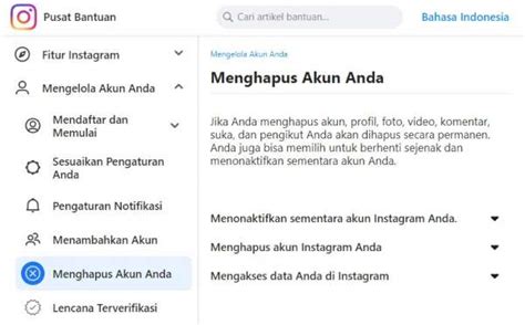 6 Cara Menghapus Akun Instagram Mudah Dan Cepat