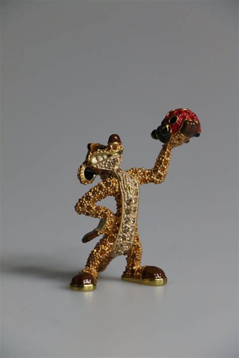 Arribas X Swarovski Disney Jeweled Timon Statuetta Metallo