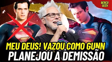 Provas De Porque James Gunn Demitiu O Superman Henry Cavill Aparece