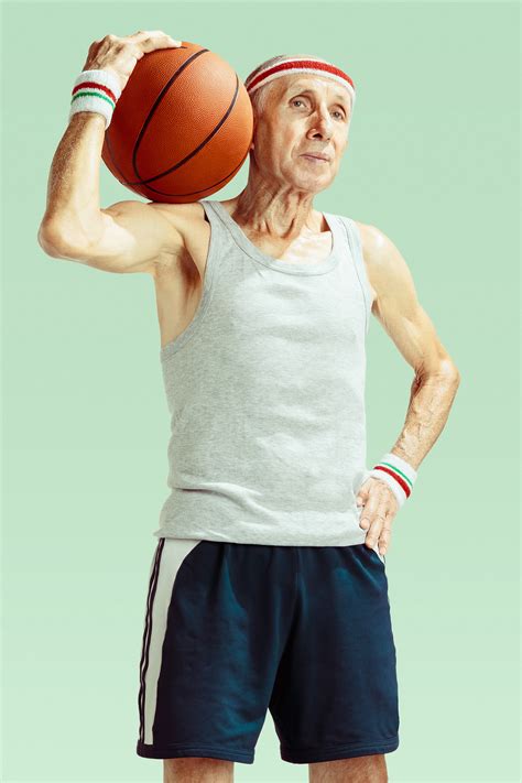 Old basketball player on Behance