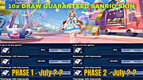 Phase Mlbb X Sanrio Event Guaranteed Sanrio Skin In Draws