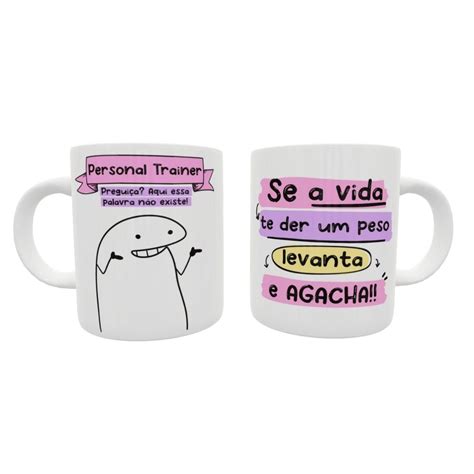 Caneca De Cerâmica Flork Profissões Personal Trainer Shopee Brasil