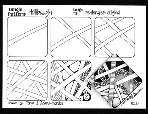 Hollibaugh Tangle Pattern Tutorial Tangleart Studios Zen Doodle