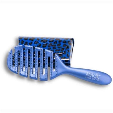 Magic Hair Brush Detangler Blue With Fashion Wallet Detangling Hair