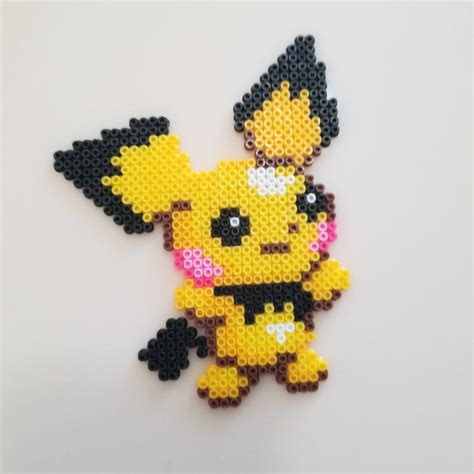 Pikachu Perler Etsy