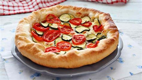 Tarte Rustique Aux Courgettes Et Tomates Cerises