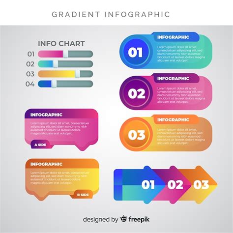 Free Vector Gradient Infographic Template Flat Design