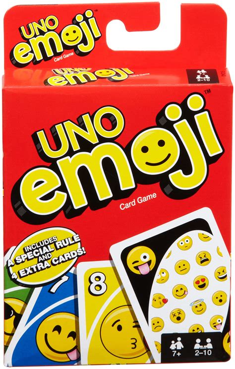 Mattel Games UNO Emoji Card Game for Kids, Adults, Familieis & Game ...