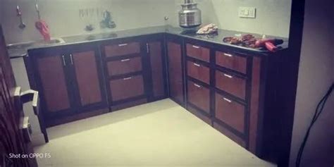 Brown Pvc Kitchen Cabinet Size Dimension Custom At Rs Sq Ft In