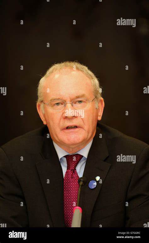 Northern Ireland Deputy First Minister Martin Mcguinness Speaks During