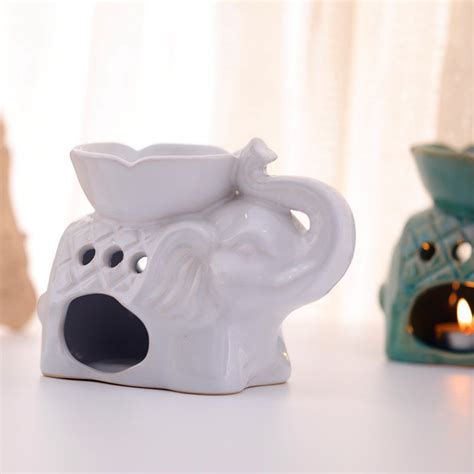 Pc Elephant Shaped Ceramic Aromatherapy Oil Burner Union Source