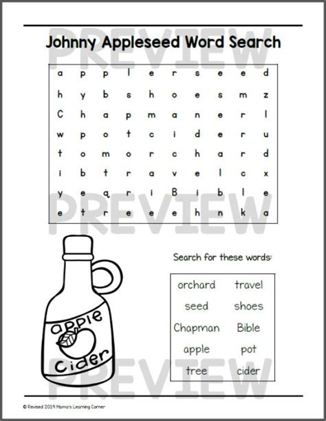 Johnny Appleseed Worksheets Mamas Learning Corner