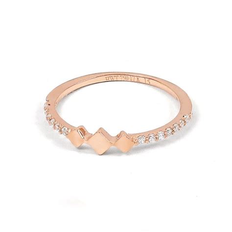 Cincin Emas HWT GOLD ETERNAL Collection CLK086 17K Rose Gold