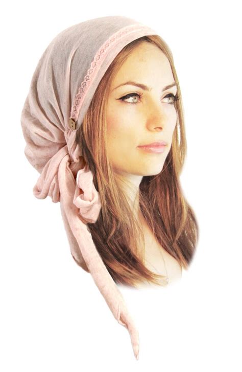 Pink Head Scarf Tichel Hair Snood Head Scarves Chemo Hat Cap